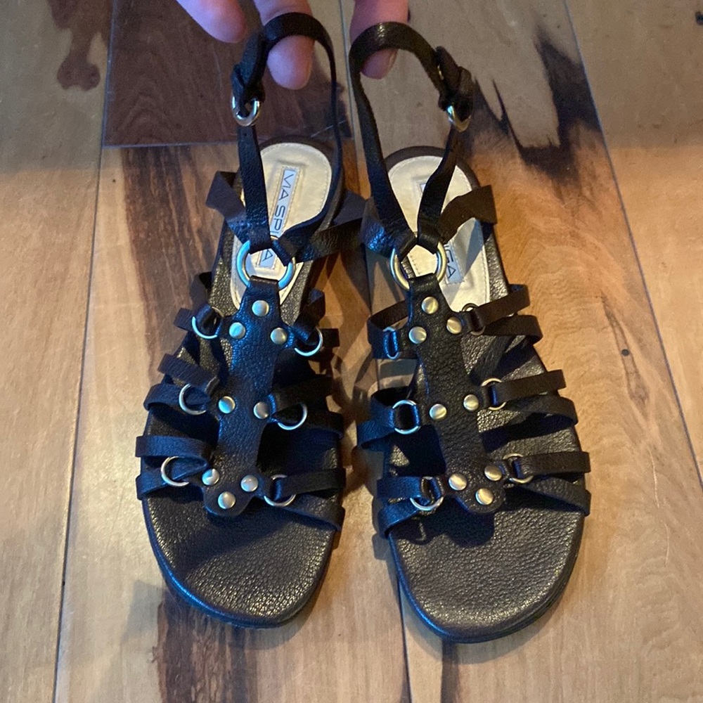 Via Spiga Brown Leather Sandals Size 6.5